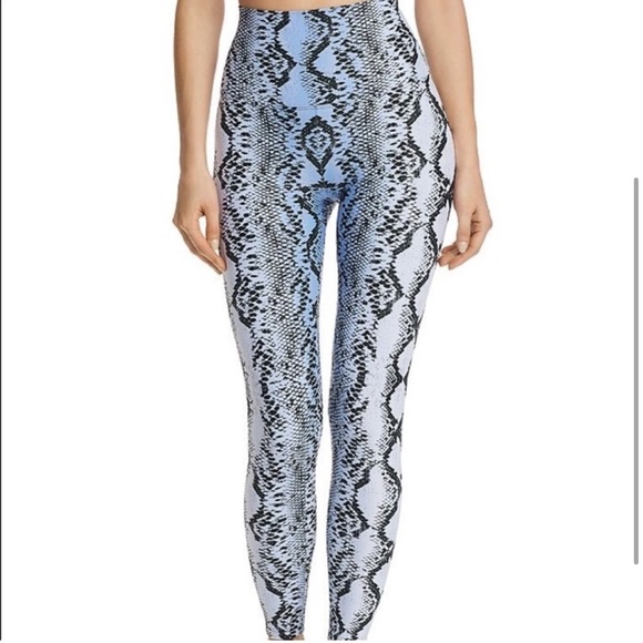 Beach Riot Piper legging, blue snakeskin, small - Picture 1 of 3